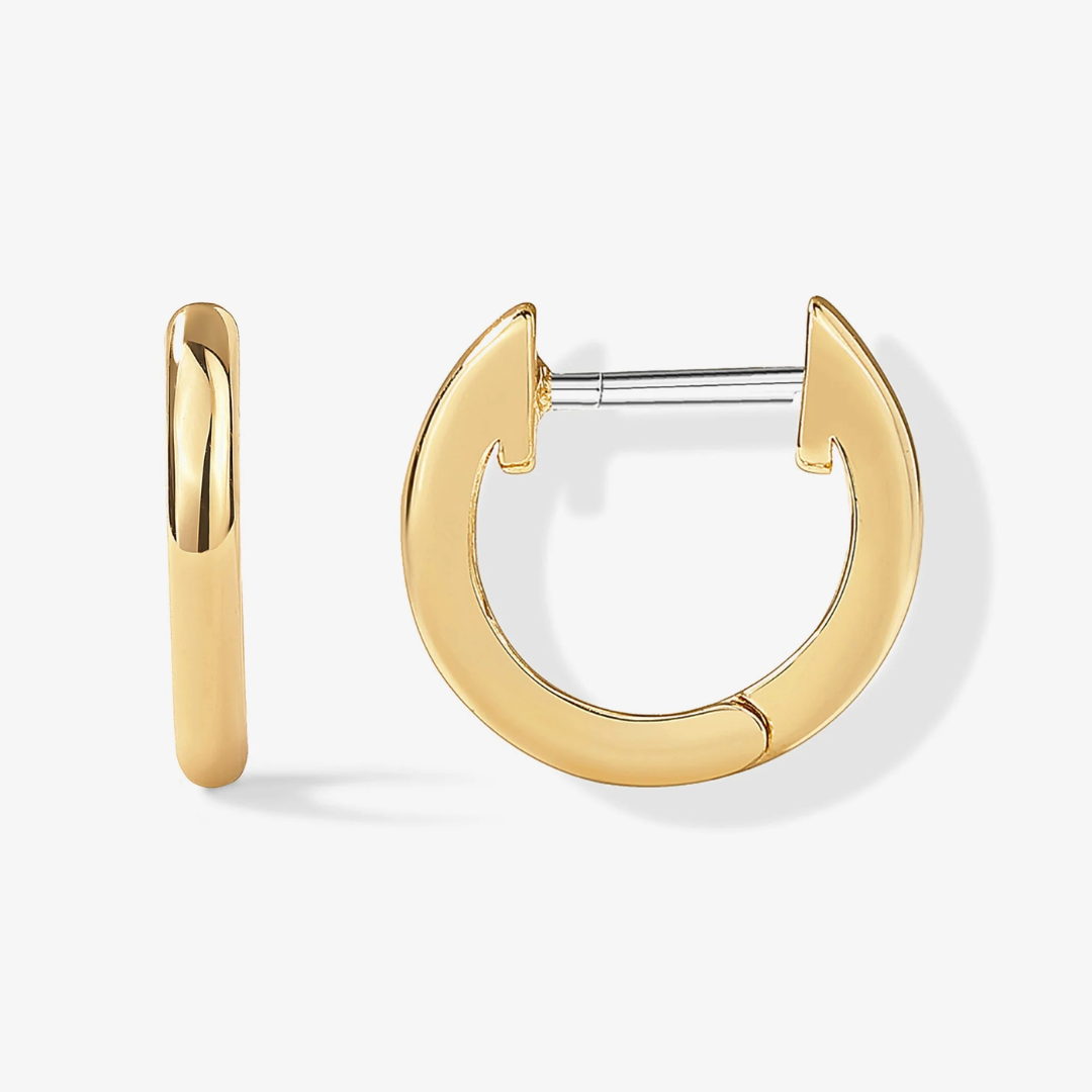 Women’s Huggie Earrings – Mini Gold Design