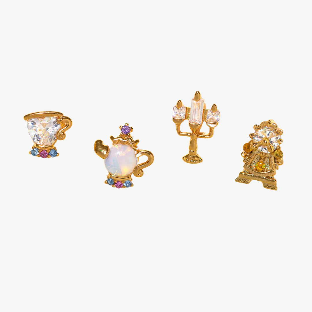 Women’s Stud Earrings – Princess Crystal Set