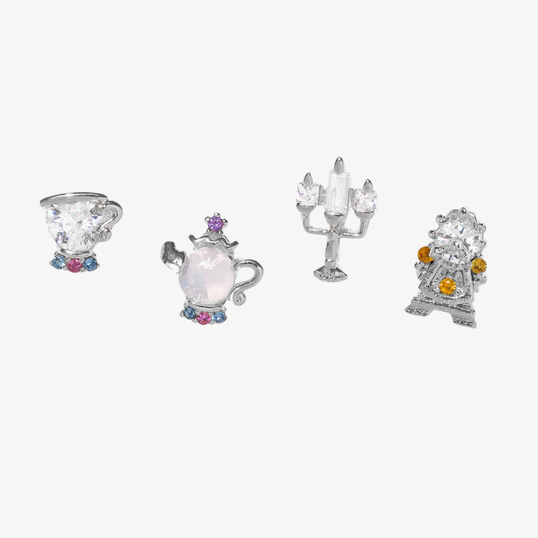 Women’s Stud Earrings – Princess Crystal Set