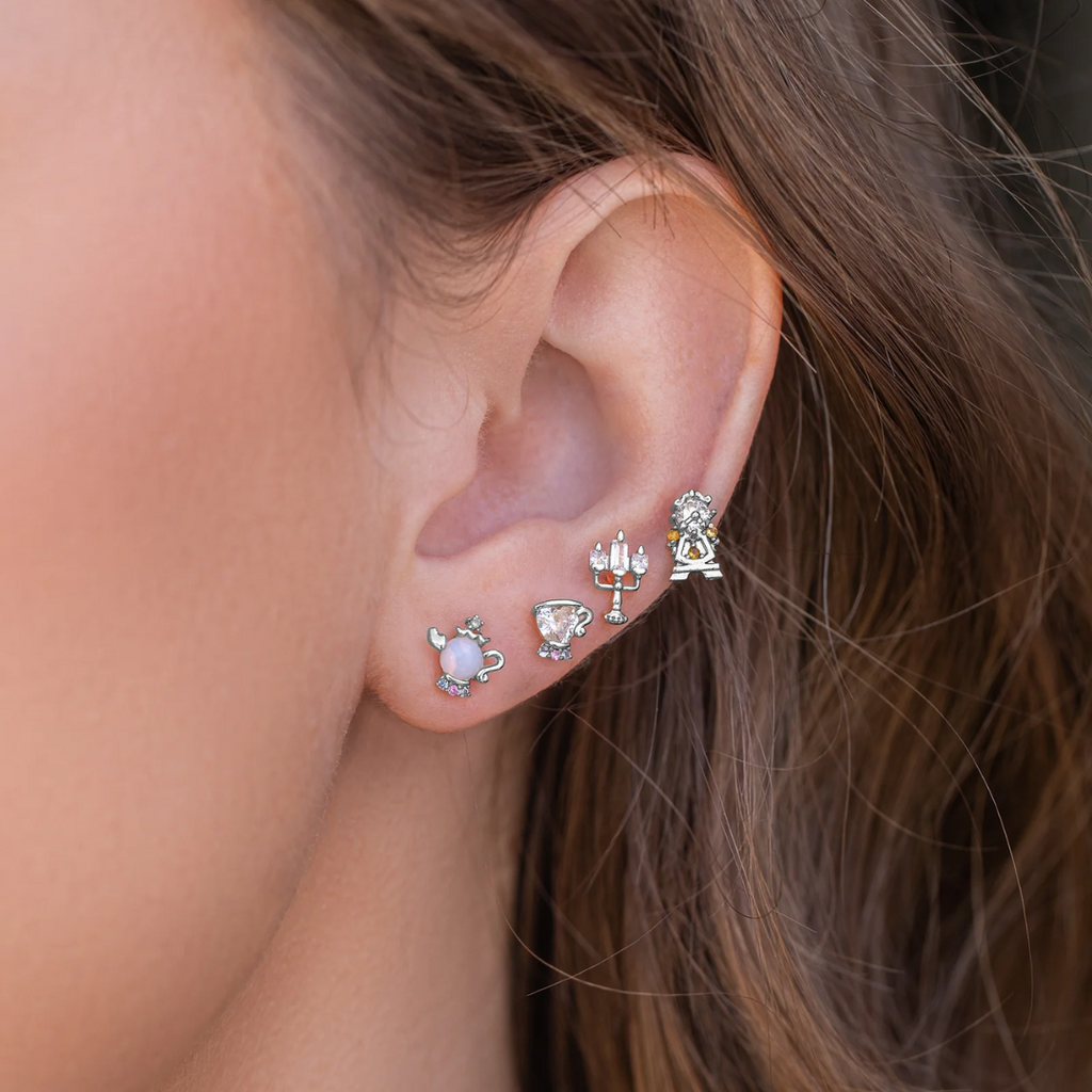 Women’s Stud Earrings – Princess Crystal Set