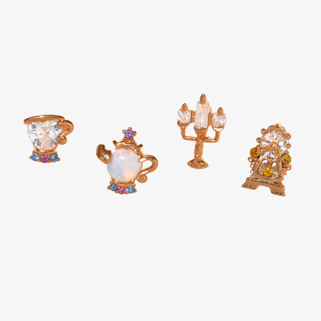 Women’s Stud Earrings – Princess Crystal Set