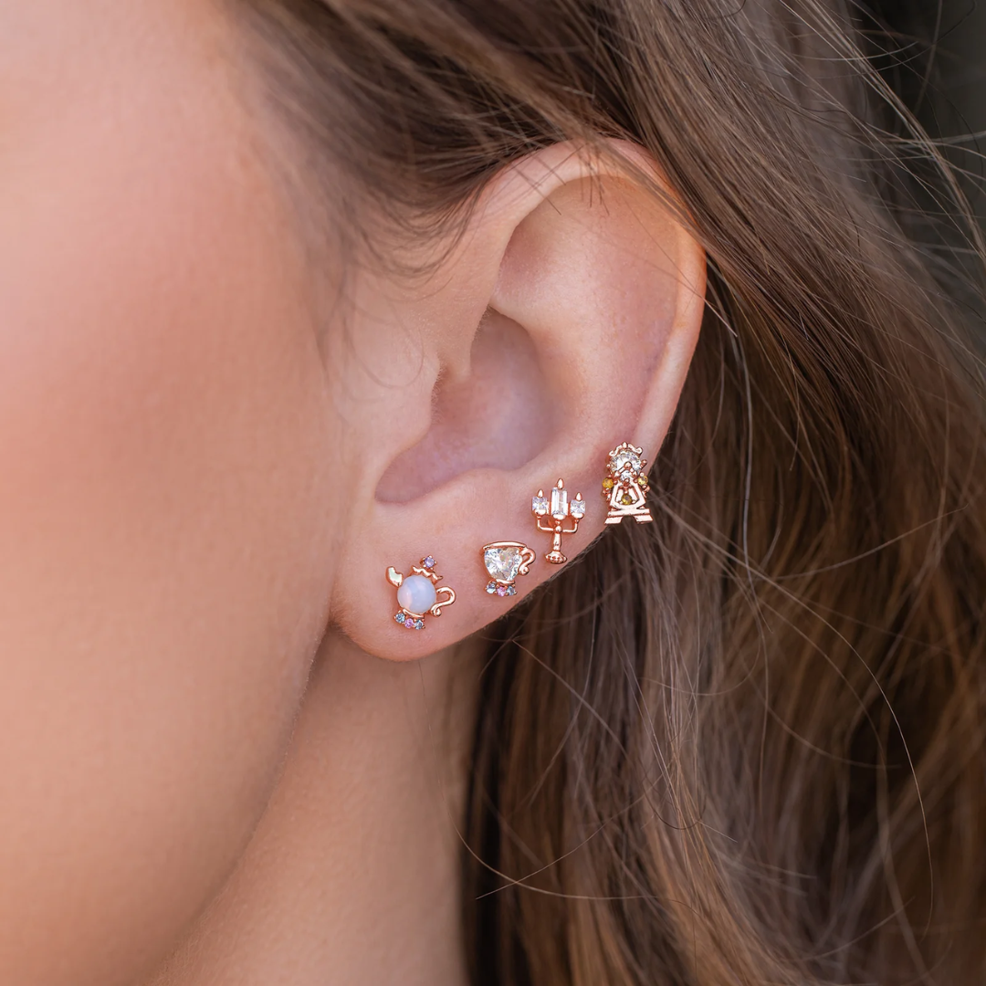 Women’s Stud Earrings – Princess Crystal Set
